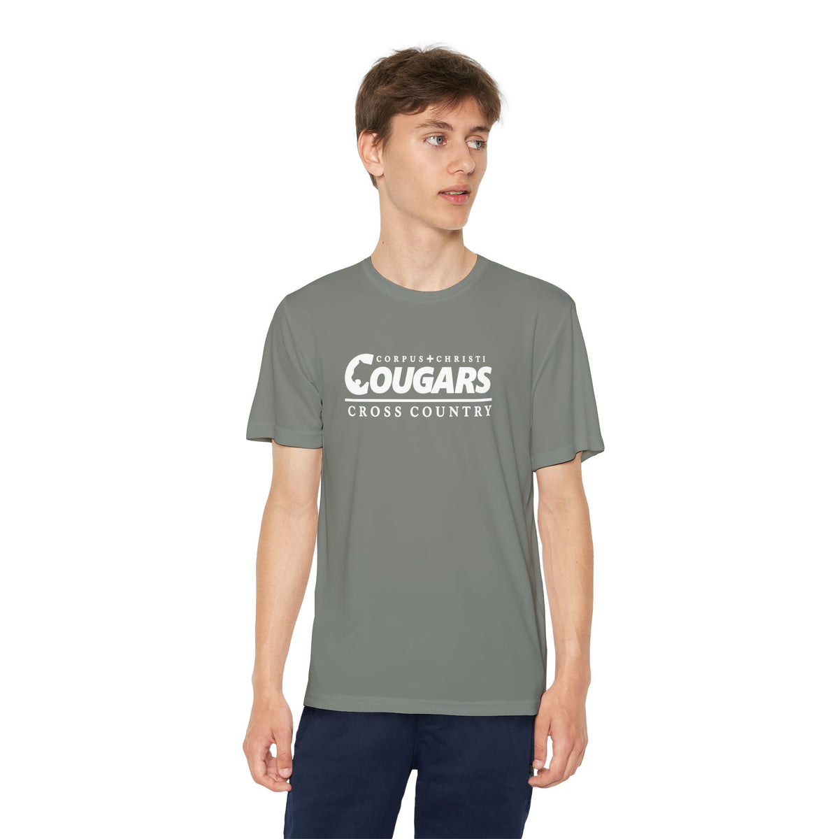 Youth Dry-Fit Cougars T-Shirt - Cross Country
