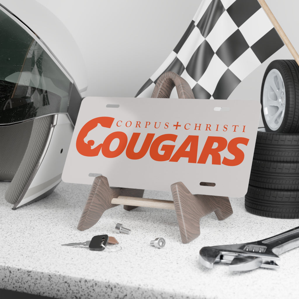 Vanity Plate - Cougars (CCS) Aluminum License Plate