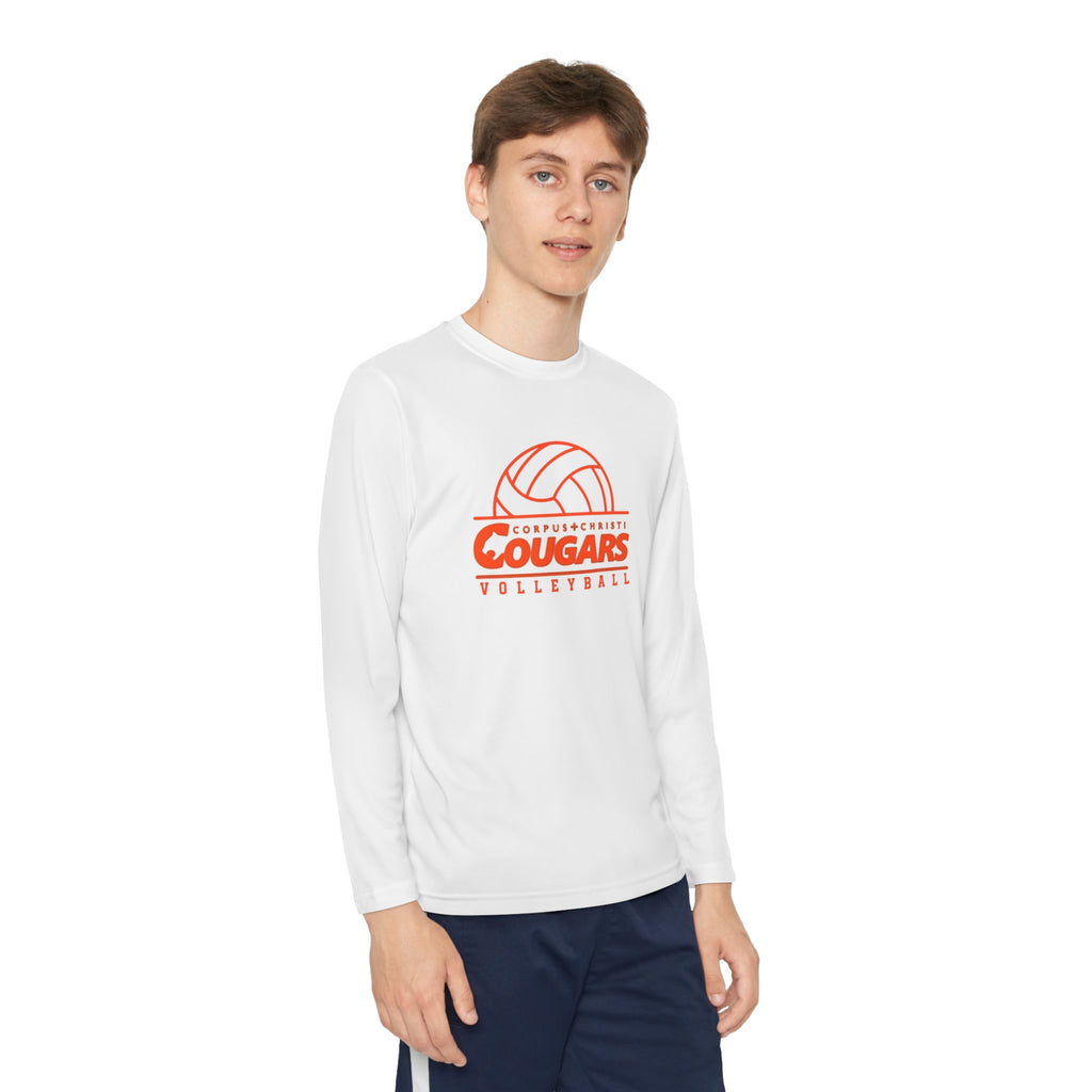 Cougars Volleyball Youth Long Sleeve Tee