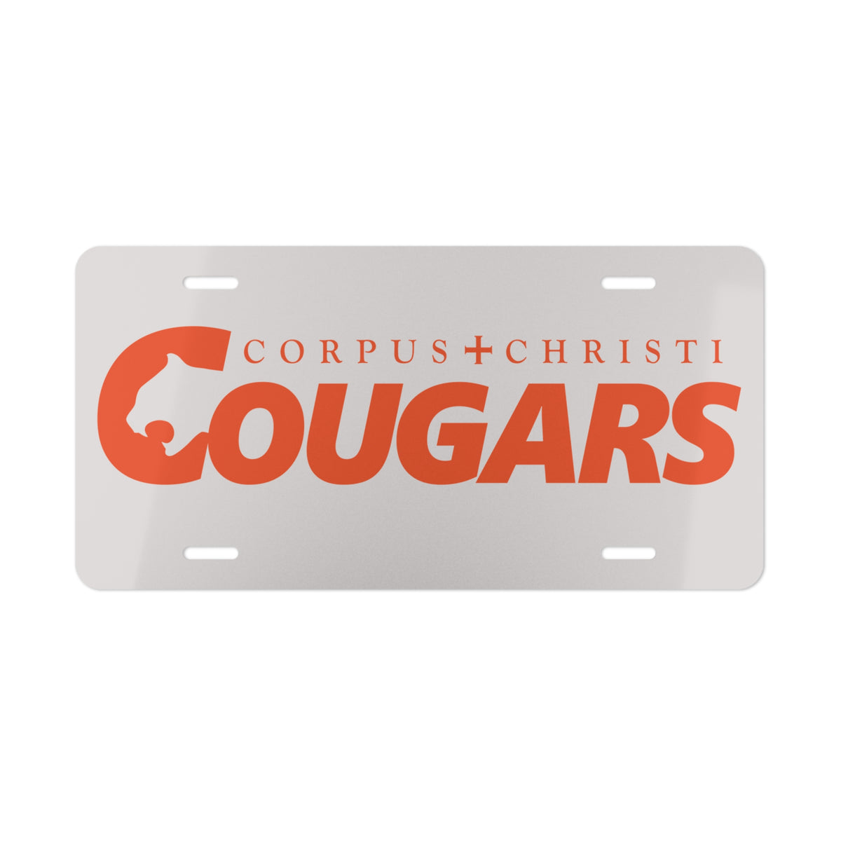 Vanity Plate - Cougars (CCS) Aluminum License Plate