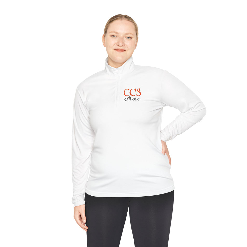 CCS Catholic Quarter-Zip Pullover — CCS Logo Lightweight Pullover