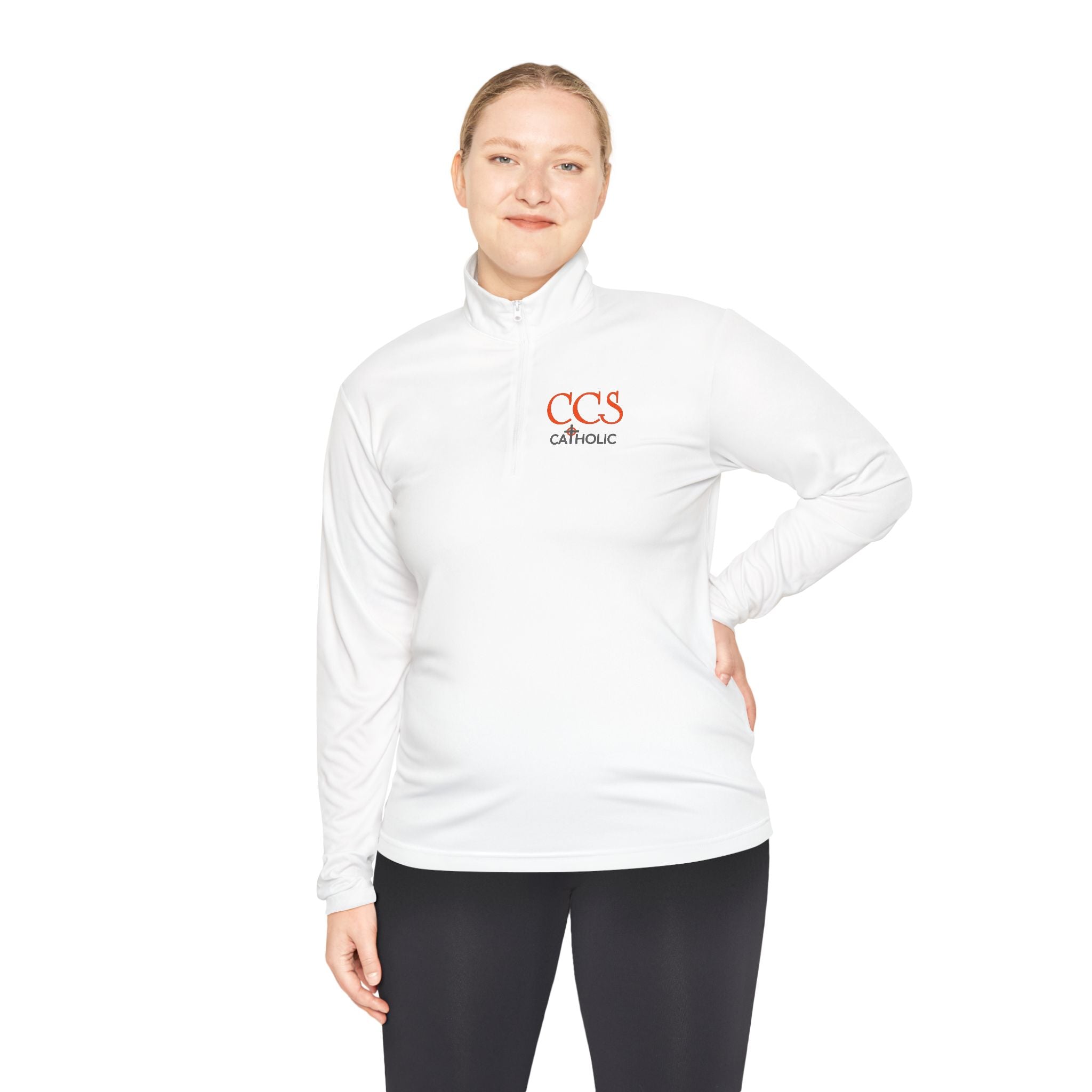 CCS Catholic Quarter-Zip Pullover — CCS Logo Lightweight Pullover