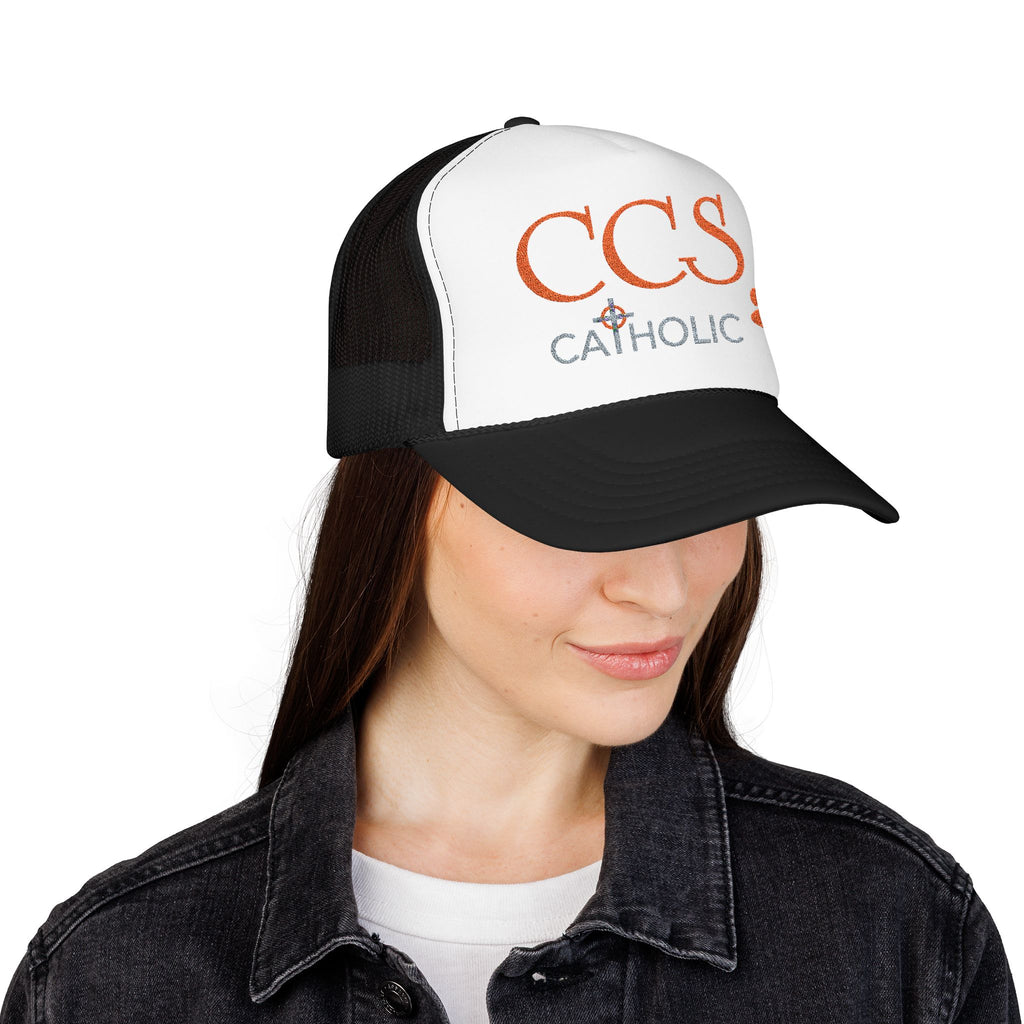 CCS Trucker Hat – Paw Print School Spirit Foam Cap