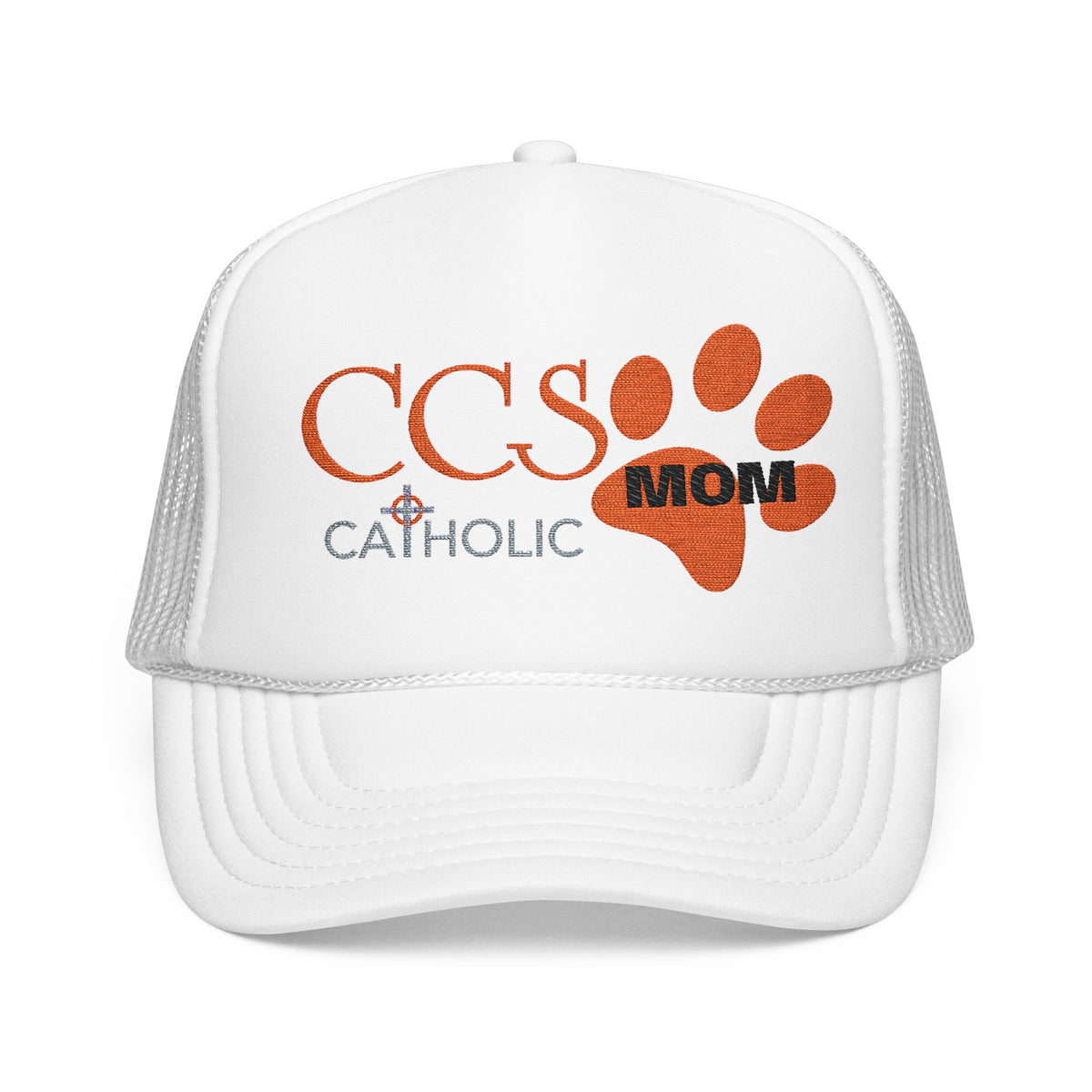 CCS Catholic Mom Trucker Hat – Paw Print School Spirit Foam Cap