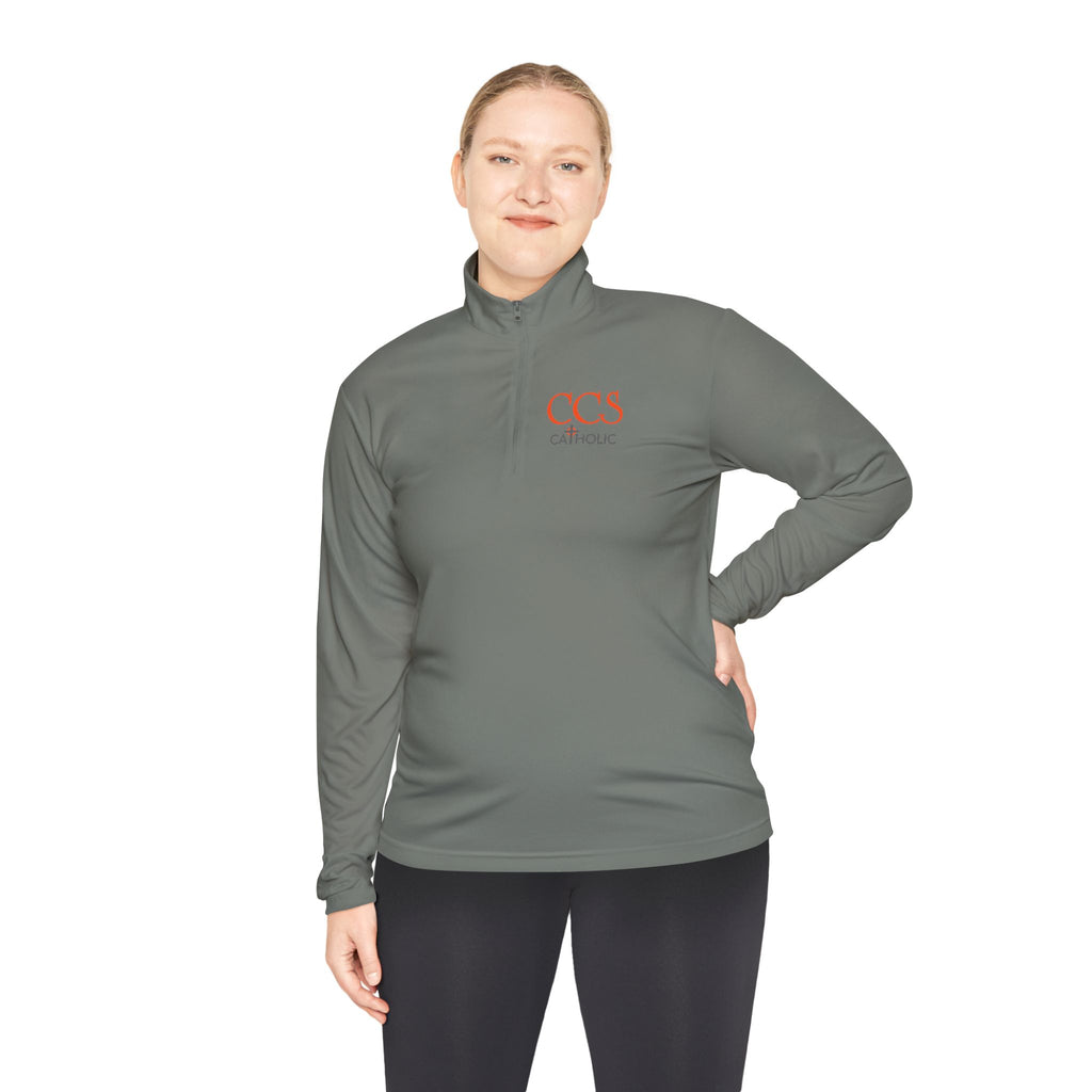 CCS Catholic Quarter-Zip Pullover — CCS Logo Lightweight Pullover