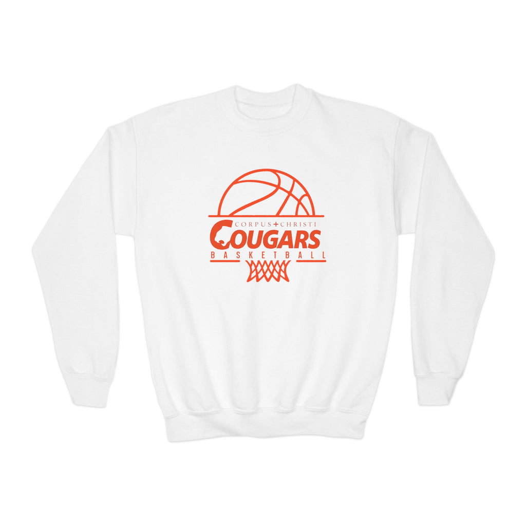Cougars Basketball Youth Crewneck Sweatshirt