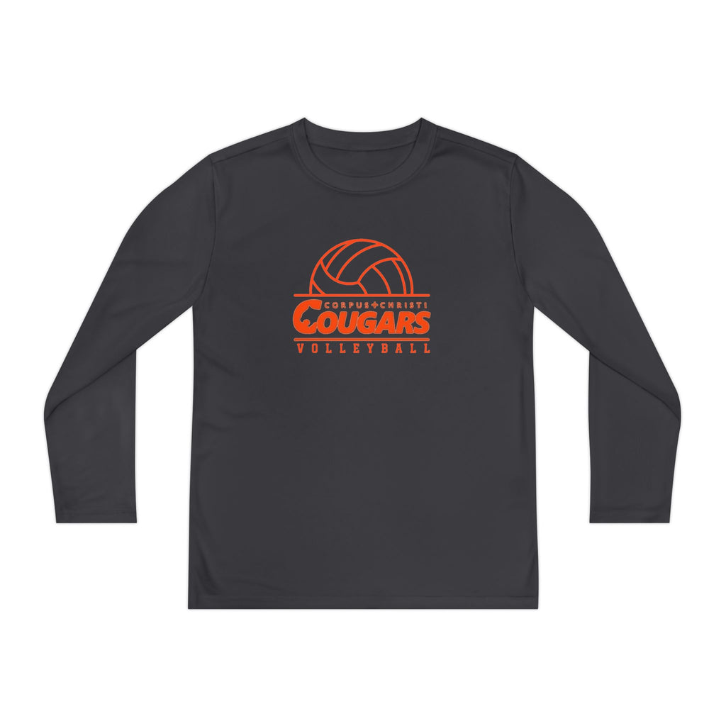 Cougars Volleyball Youth Long Sleeve Tee