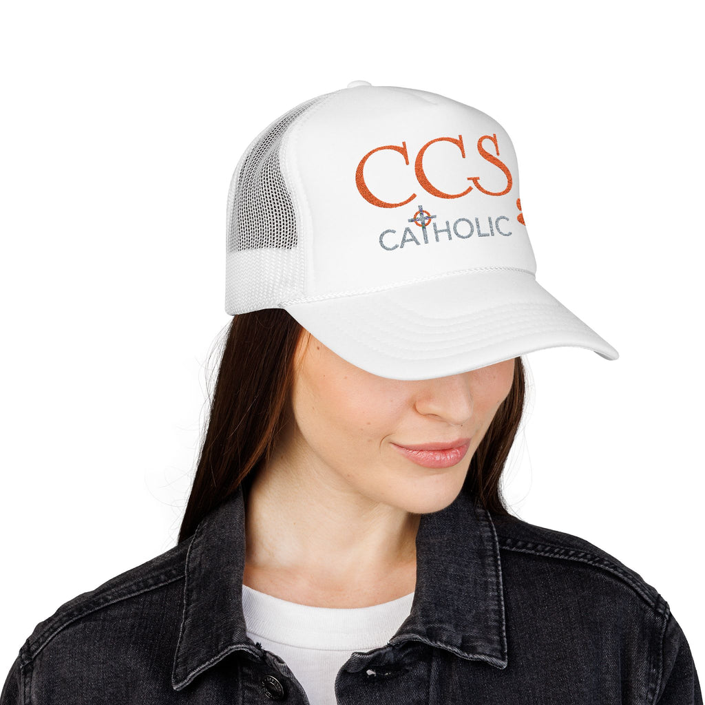 CCS Trucker Hat – Paw Print School Spirit Foam Cap