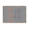 Corpus Christi Catholic School Woven Blanket — CCS Logo Throw